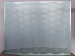 Ələk 0,55x710x1420 mm, yuvarlaq dəlikli (altıbucaqlı) 1,3 mm, addım 2,5 mm